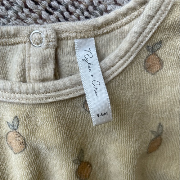 Rylee & Cru Lemon Terrycloth Romper (size 3-6M) - Picture 3 of 3
